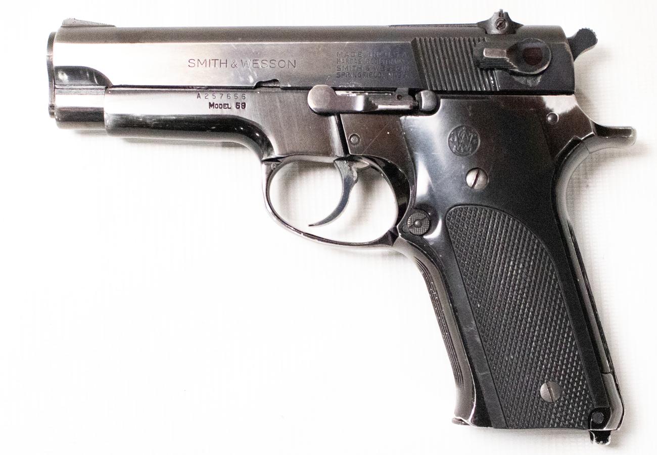 SMITH AND WESSON 59 9mm Used Semi-Auto Pistol with DA/SA Trigger